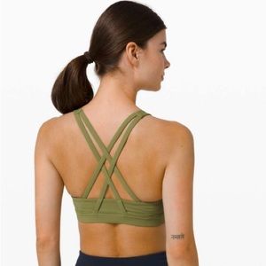 Lululemon green energy bra size 8